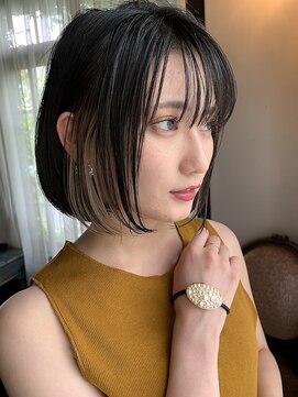 ロンド ロビン 栄(Lond robin) 【Lond robin】河野まい　ナチュボブ×テラコッタインナーカラー