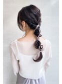 編みおろしアレンジ☆ドレスヘア