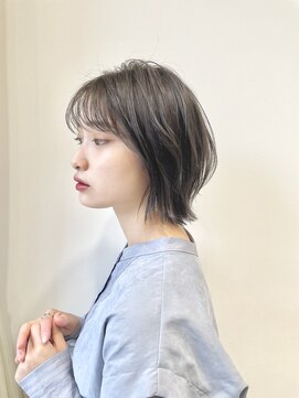 ジ オスカー(THE OSCAR) 【THEOSCAR印南】フェザーバング外ハネミディくびれボブ