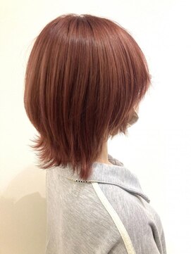 ネオヘアー 曳舟店(NEO Hair) ウルフ×レッド【クゴウ】似合わせカット/デザインカラー