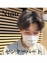ニアウ 太田店(Niau)&nbsp;センターパートツイストスパイラルパーマメンズマッシュパーマ