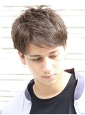 ベリーショート刈り上げツーブロックメンズビジネスヘア