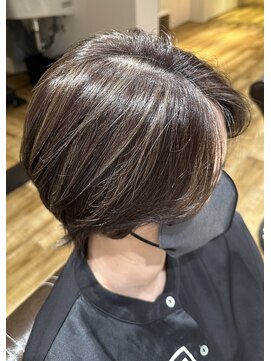 バレル(Barrel) [知野]白髪ぼかしハイライト×白髪ぼかしカラー