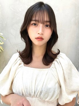 ミラリー トウキョウ(Mirareee Tokyo) 20代30代40代◎前髪パーマグレーベージュレイヤーロング黒髪