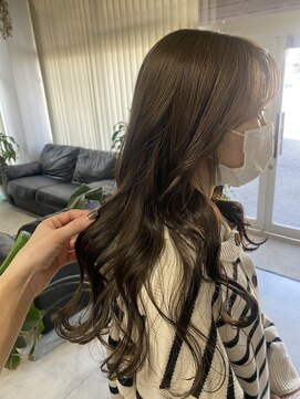 バベル(BABEL Hair Design) 【BABEL】オリーブベージュ　@日高愛美