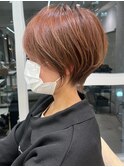 ショートボブ髪型30代40代50代前髪あり前髪なし【橋本】