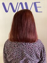 ウエーブ&nbsp;結ける長さのワンレングス