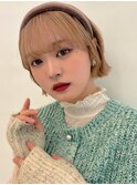 熊本　並木坂　お呼ばれボブアレンジ　くびれボブ　ハイトーン