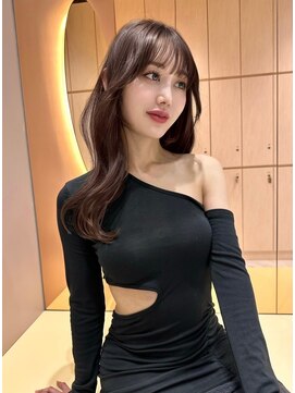 グロー オオミヤ アネックス 大宮(GLROW OMIYA ANNEX) フェミニンロング×ブリーチなし韓国顔周り髪質改善[大宮]