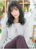 透けバングくせ毛大人巻きバレイヤージュc6志木20代30代40代