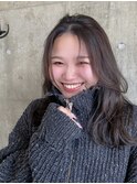 くすみベージュ/レイヤーカット
