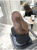 ミルキーベージュ/船橋/くすみベージュ/細めハイライト