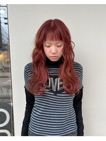 木村美容店&nbsp;［木村美容店］オレンジブラウン　シャギーバング