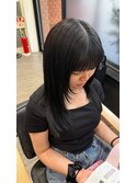 艶髪ダークグレーカラー
