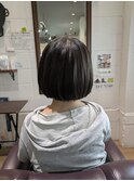 丸みのあるボブ