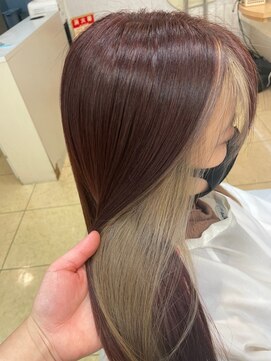オーリーヘアー(Olliy hair) 艶髪/インナーカラー/ストレートロング/30代40代50代