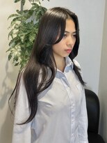 シエル バイ ケンジ 登戸 生田(CIEL by KENJE)&nbsp;レイヤーカットロング流れる可愛い顔周り38mmコテ