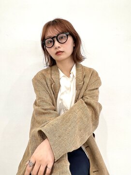 エアー 青山(AIR) ボブヘア/レイヤーカット/髪質改善/オレンジカラー/10だい.20代