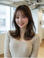 ラファンジュ ヘアー(Rohange hair)&nbsp;外ハネ/韓国ヘア/くびれミディアム/韓国レイヤー/レイヤーカット