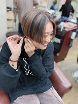 ハピネス 王寺店(Happiness)&nbsp;モードショート ラインショート 刈り上げ ローライト 奈良王寺