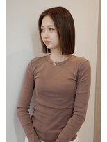 チザン(TIZAN)&nbsp;まとまる韓国風ミニボブ×透明感ブラウン