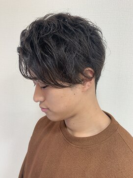 ハンズクラン(HANDS CLAN) アップバング × パーマ風スタイリング