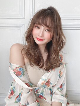 ジーナ 渋谷駅前(Zina) 【Zina　渋谷】イメチェン毛先パーマ耳かけ×フォギーベージュ