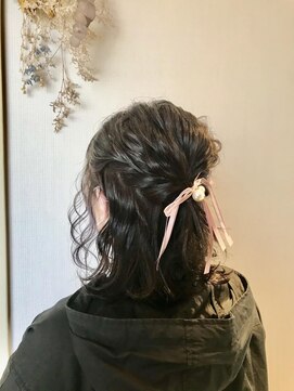 エレノア 梅田店(Eleanor) ハーフアップアレンジ