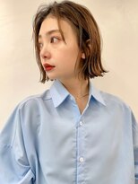 サンドシーン(sand scene)&nbsp;20代30代40代丸みショートボブマッシュ前下がりレイヤー