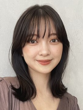 ノイ(noi) 顔周りレイヤーカットくびれヘアミルクティーベージュカラー