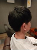 乾かすだけでまとまるメンズツーブロックスタイル