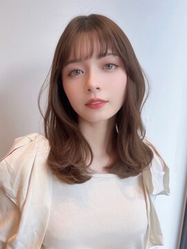 ユーフォリア 青山(Euphoria) 大人可愛い寒色系透明感カラーロングフェイスレイヤー