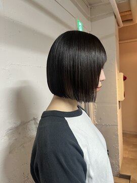 トクテ 吉祥寺(tokute) グレージュカラー/ボブウルフ/黒髪/ココアベージュ