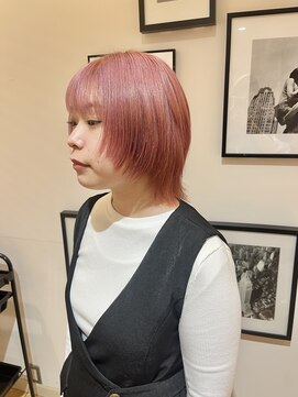 ビーハイブアヴェダ PARCO2店(BEHIVE AVEDA) 【yuuna】pink beige× wolf