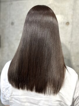 フルブルーム 東林間(fullbloom) レイヤーカットグレージュカラーケアカラー髪質改善