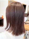 ダブルカラーショートボブインナーカラーハイライトケアブリーチ