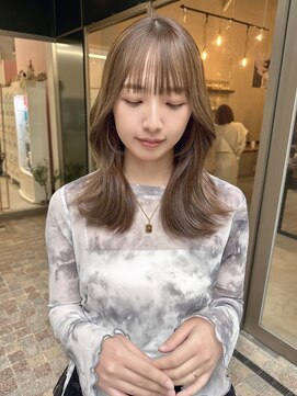 クム(kumu) 【kumu】 艶カラー/顔周りカット/栄/名古屋