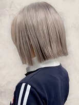 ヘアープロデュース ラピセット 松山(Lapset) 20代30代40代抜け感ミルクティベージュアッシュヘイリーボブ