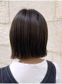 ハイライトカラー　伸ばしかけボブ　京都美容室　進詩織