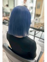 ネオリーブ クーロ(Neolive curro) ブルーカラー×ケアブリーチダブルカラー