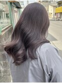 ロングレイヤー顔周りレイヤーバイオレットアッシュ岡山南中央町