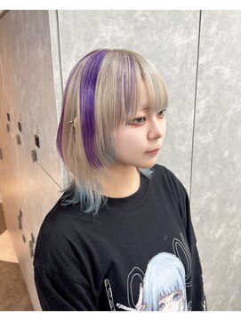 ガルボヘアー 心斎橋店(garbohair) 心斎橋×ハイトーンセクションカラー