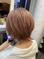 ライフ 星田店(Lyfe)&nbsp;ブリーチピンクベージュ_毛先外ハネボブレイヤーカット_364