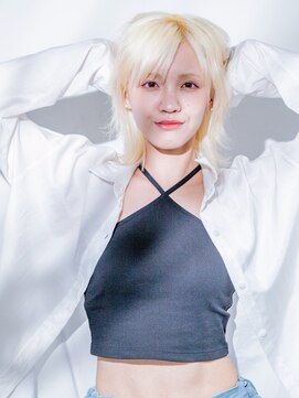 アデプト 北千住店(adept) ★小顔ココアベージュ黒髪クラゲヘアーオリーブグレー【北千住】