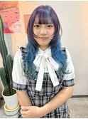 ラベンダーアクアブルーグラデーション