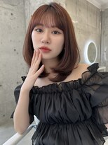 アイヴィー(IVY)&nbsp;ワンカール 艶髪 ピンクブラウン 顔まわりカット