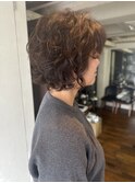 クセ活かしカット　オリーブベージュ