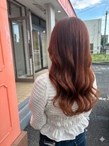 エルベ 千波店(elve) 春夏に人気!透明感オレンジヘア