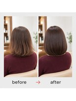 カーサインフィニテイ Hair Design caRsa INFINITY カラーエステ+カット+髪質改善トリートメント