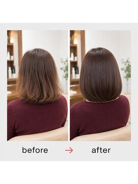 カーサインフィニテイ Hair Design caRsa INFINITY カラーエステ+カット+髪質改善トリートメント